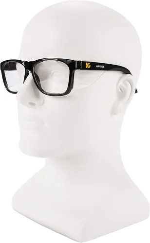 Vista 4 de KleenGuard™ V30 Maverick Eye Protection (49309), with KleenVision™ Anti-Fog Coating, Clear Lenses, Black Frame