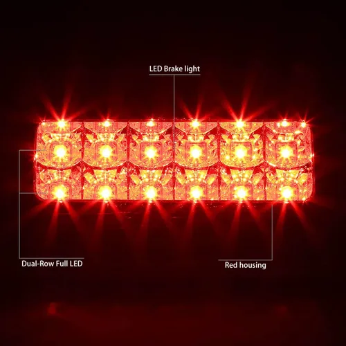 Vista 2 de ADN Motoring tercera luz de freno, Rojo