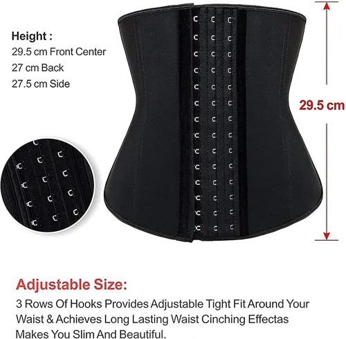 Vista 4 de YIANNA Underbust Corsé deportivo modelador de figura de látex para mujer