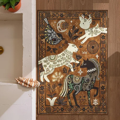 Vista 16 de jinchan Alfombra a rayas de 2 x 3 para entrada, alfombra de cocina, tapete pequeño, antideslizante, ligero, de bajo perfil, decoración para entrada