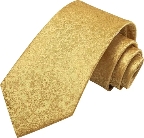 Vista 172 de Hi-Tie Corbata clásica de cachemira para hombre con pañuelo y gemelos a cuadros