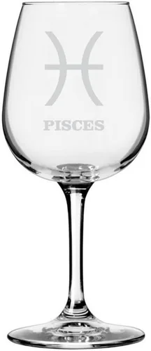 Vista 20 de Símbolo del zodiaco grabado multiusos 12.75oz Copa de vino Géminis