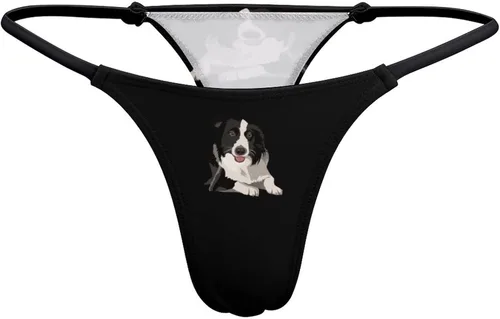 Vista 4 de BAIKUTOUAN Border Collie - Tanga tanga para mujer, braguitas con espalda en T