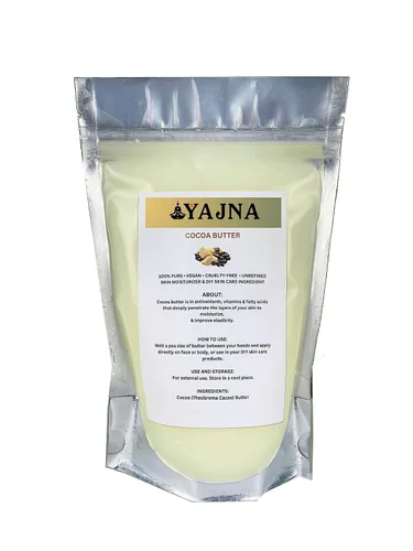 Vista 9 de Yajna Mantequilla Orgánica de Aloe Vera Cruda 100% Pura, Natural y Sin Refinar Hidratante para la Piel del Rostro, Cuerpo y Cabello 4 OZ/115 GM