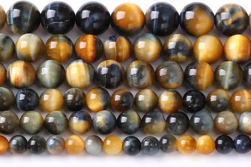 Vista 72 de 4mm 90 piezas Cuentas de piedra natural de turquesa africana para hacer joyería Cuentas sueltas de gemas redondas para pulseras, collares, aretes