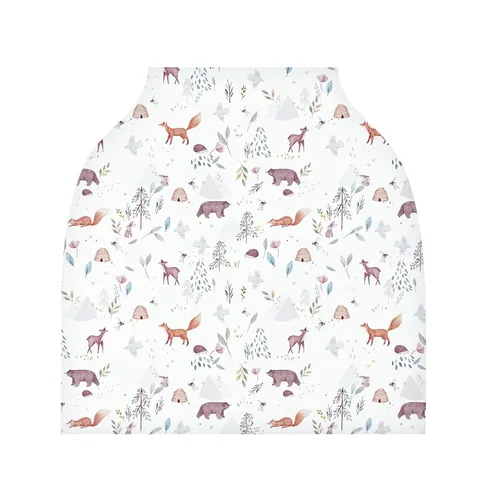 Vista 5 de Funda de lactancia para recién nacido, multiuso, para cochecito de bebé, unisex, para bebé, niño y niña (animal 2)