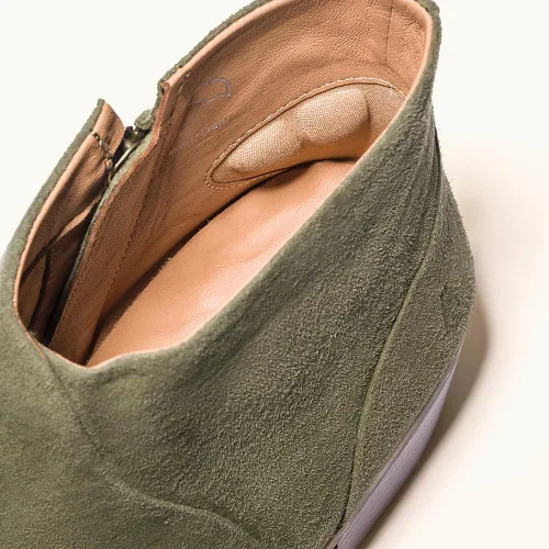Vista 8 de Hush Puppies Botines Sienna para mujer gamuza oliva