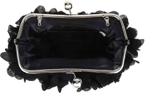 Vista 7 de JAMBHALA Bolsos de mano de noche con apliques florales, pequeños monederos de embrague para mujer