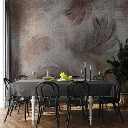 Vista 6 de artgeist Mural de pared de plumas de 98 x 69 pulgadas, tamaño XXL, no tejido, de forro polar, para decoración de pared, impresión fotográfica, #10