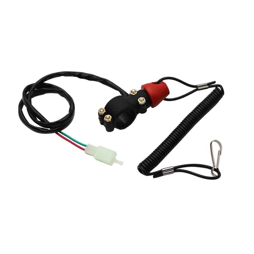 Vista 3 de Botón de interruptor Stop Kill de 43 cc, 47 cc, 49 cc, Mini Pit Pocket Rocket Quad Dirt Bike ATV (negro)
