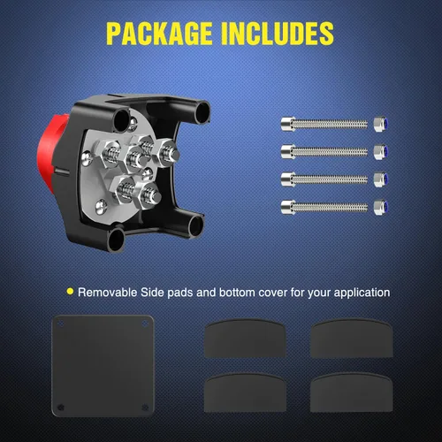 Vista 7 de Nilight - Interruptor de batería 1-2-Ambos-apagado, interruptores de corte maestro de desconexión de 12V-48V para lancha, automóvil, caravana 1