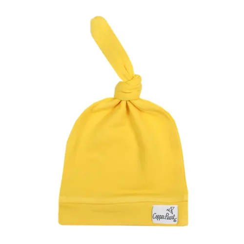 Vista 14 de Copper Pearl Gorro de bebé con nudo superior elástico suave Dolce