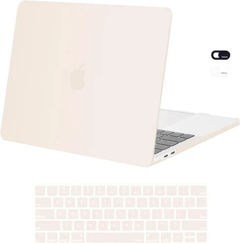 Vista 22 de MOSISO - Carcasa rígida de plástico, compatible con MacBook Pro de 13 pulgadas y cubierta para teclado y cámara web