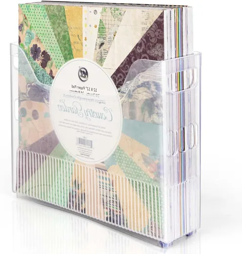 Vista 8 de Organizador de almacenamiento de papel 12x12, organizador de almacenamiento de papel para álbumes de recortes, contenedor de almacenamiento