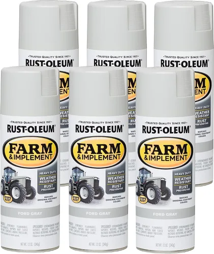 Vista 95 de Rust-Oleum Farm & Implement 280176 - Pintura esmaltada, galón, naranja (Allis Chalmers Orange)