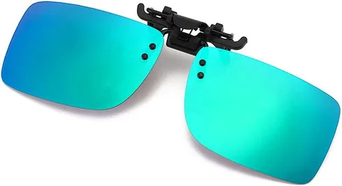 Vista 13 de Polarized Clip-on Sunglasses with Flip Up Function Anti-Glare UV400 Driving Glasses Clip-on for Prescription Glasses