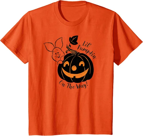Vista 24 de Disney Camiseta de Halloween Winnie the Pooh Lil' Pumpkin on the Way, Blanco, S