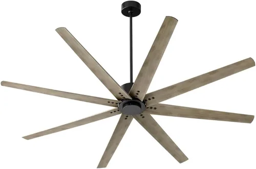 Vista 15 de LUZAIRE DESIGN Oxygen 3-108-6 I Fleet - Ventilador de techo moderno de 8 aspas de 72 pulgadas con control de pared, motor reversible de seis Latón
