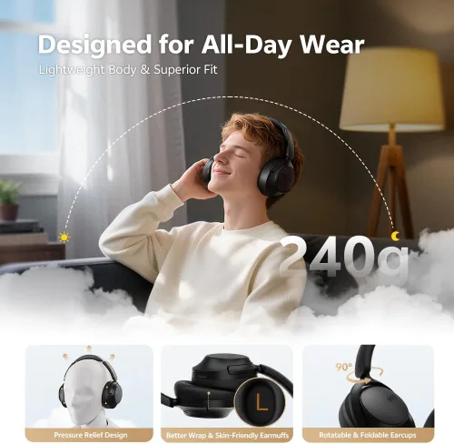 Vista 8 de QCY Melobuds N70 + H3S - Auriculares inalámbricos color negro