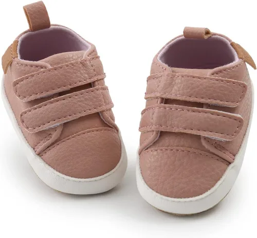 Vista 5 de Zapatos para bebés niños y niñas, suela suave, mocasines Oxford, zapatos de cuna para recién nacidos, zapatos antideslizantes para uniforme de boda