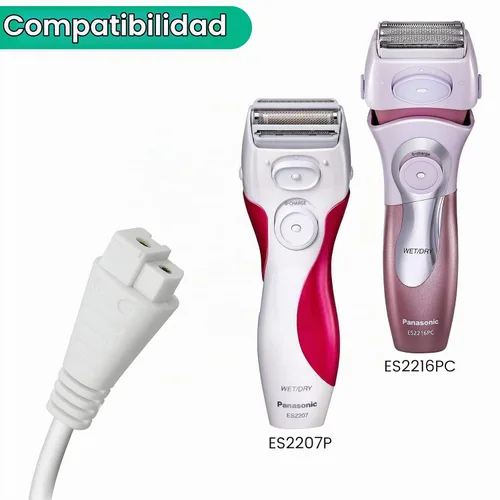 Vista 2 de Cargador para afeitadora Panasonic ES2216PC/ES2207P, cable de carga para 1 Paquete