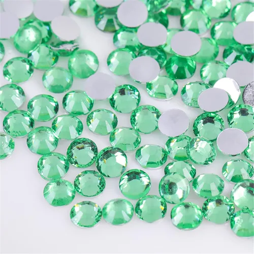 Vista 37 de 3000 unidades de diamantes de imitación termoadhesivos SS6 de 2mm con parte posterior plana, gemas de cristal de vidrio transparente redondas