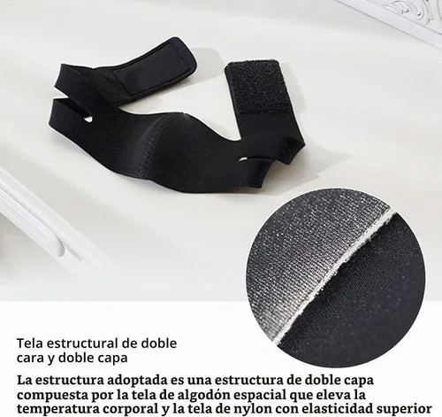 Vista 4 de Reductor de barbilla doble, correa de levantamiento de cara, correa para adelgazar la cara, máscara de elevación de línea V para mujeres y hombres