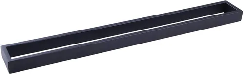 Vista 11 de GERZWY Toallero de baño de 24 pulgadas, de acero inoxidable, estilo contemporáneo, montaje en pared, negro mate, HG1701 (60)-BK