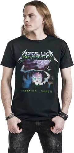 Vista 4 de Metallica Creeping Death - Camiseta ajustada para hombre, color negro