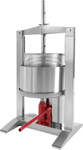 Vista 14 de Fruit Wine Press 1.6 Gallon Stainless Steel Manual Juice Maker 100% Nature Juice Making, Apple Grape Berry Vegetables Crusher, Olive Oil Cider