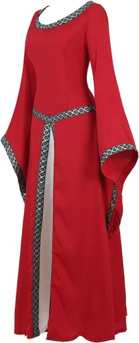Vista 162 de Kranchungel - Vestidos renacentistas de estilo medieval/irlandés/campesino para mujer; disfraz de hada, para bailes