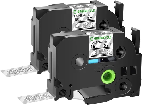 Vista 12 de GREENCYCLE Cinta para etiquetadora Brother P-Touch TZe-831 TZ-831 de 0.472 in 0.47 laminada TZe TZ Gold Tape para PT-D210 PT-D600 PT-H110 PT-1230, 2