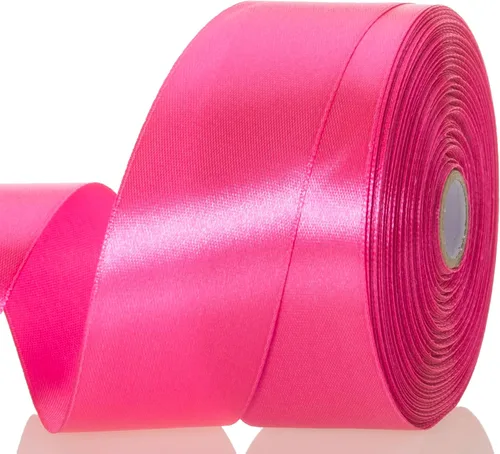 Vista 16 de YASEO - Cinta de satén sólido verde manzana de 1 pulgada para envolver regalos, 50 yardas Soft, Satiny, Colorfast, Polyester Fabric, Ease of Use