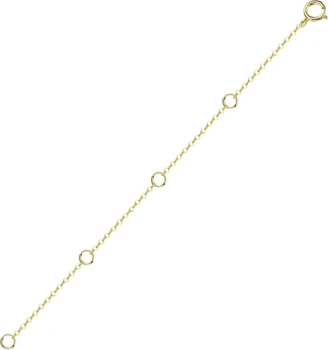 Vista 7 de Extensor de Collar de Oro Sólido de 14K Extensor de Pulsera Real de 2 3 4 Pulgadas Cadena Ajustable Duradera Extensión de Tobilleras de Oro