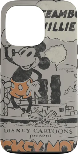 Vista 10 de Funda para iPhone 16 Disney 100 Mickey Mouse Steamboat Willie Sound Cartoon D100