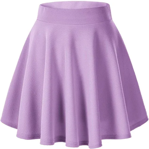 Vista 20 de Urban CoCo Falda básica versátil elástica de estilo patinadora, de corte acampanado, para mujer #13