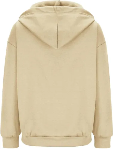 Vista 4 de Sudaderas con capucha con cremallera para mujer, Y2K, para adolescentes, niñas, otoño, casual, con cordón, ajuste atlético, con bolsillos