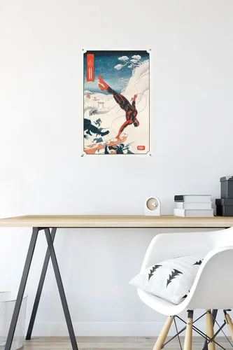 Vista 6 de Trends International Marvel Comics Daredevil - Póster de pared Ninja con pasadores