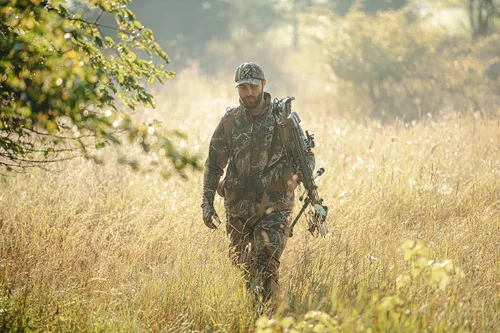 Vista 5 de BLOCKER OUTDOORS Chaqueta Knockout, equipo de caza de camuflaje ligero para hombres