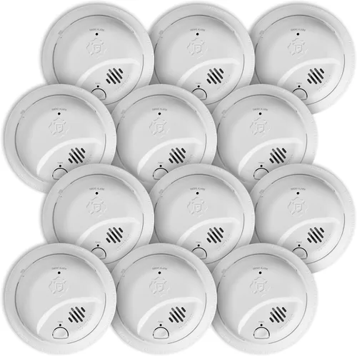 Vista 8 de First Alert SMI100-AC, Alarma de humo con interconexión cableada y respaldo de batería, paquete de 1