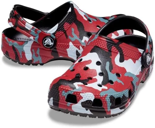 Vista 5 de Crocs Zuecos unisex de camuflaje clásicos para niños