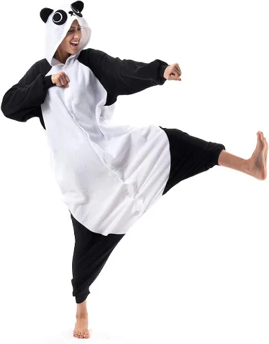 Vista 6 de Beauty Shine Pijama unisex de dibujos animados para adultos, disfraz de Halloween, Navidad, pijamas de felpa para cosplay