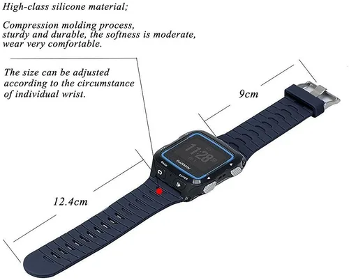Vista 2 de Correa para Garmin Forerunner 920XT, correa de repuesto de silicona suave para Garmin Forerunner 920XT