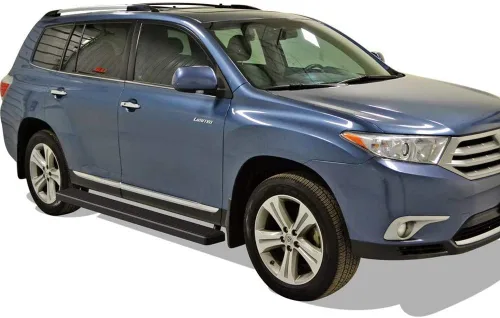 Vista 6 de APS Estribos (barras laterales y escalones laterales) compatibles con Toyota Highlander 2008-2019 Gas Hybrid (requiere corte)