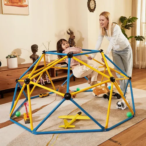 Vista 7 de Zupapa Experimenta la máxima diversión con el escalador decagonal de cúpula Geo 2026 mejorado, soporta 750 libras y fácil montaje para niños