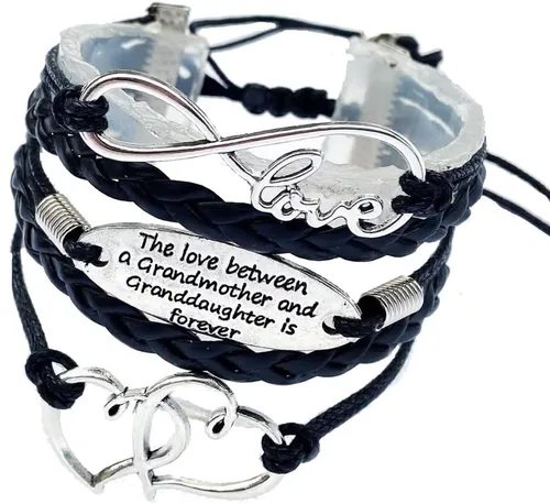 Vista 5 de DOLON The Love Between the Grandmother and Granddaughter is Forever - Pulsera Nana para nieta, juego a juego para regreso a la escuela, Navidad