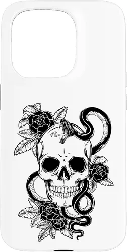 Vista 14 de Gothic Flower Skull Snake Roses Case for iPhone 16