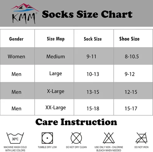 Vista 7 de KMM Calcetines acolchados de lana merino para hombre con control de humedad ligero y acogedor para senderismo, uso al aire libre, uso casual