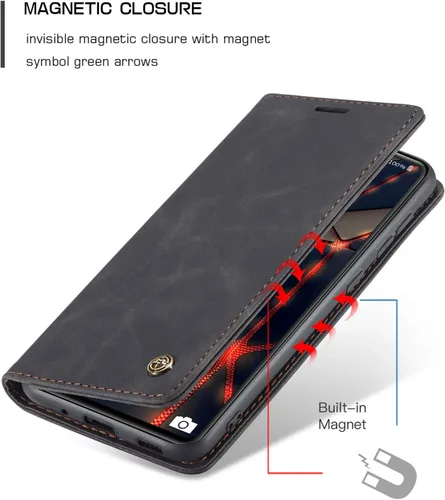Vista 4 de Funda tipo cartera para Samsung Galaxy S20 FE 5G, con soporte magnético, de piel, con tarjetero de identificación y tarjeta de crédito para Samsung