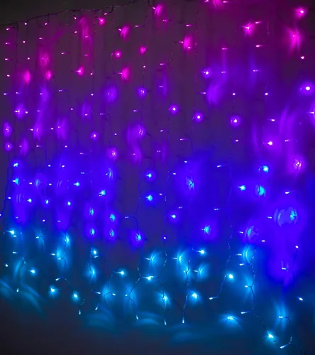 Vista 10 de CoziTech - Cadena de luces de hadas arcoíris con interruptor regulador táctil, luces de carámbano LED colgantes arcoíris para dormitorio de niñas